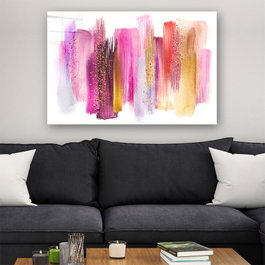 Wallity Cuadro Decorativo de Vidrio Templado Multicolor 70 x 100 cm